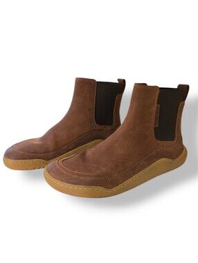 Vivobarefoot Gobi Chelsea Boot Women's size 40/9 Brown Leather 201432-05